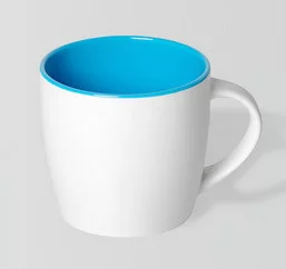 11oz white mug,outside matte black painted for CO2 laser engrave