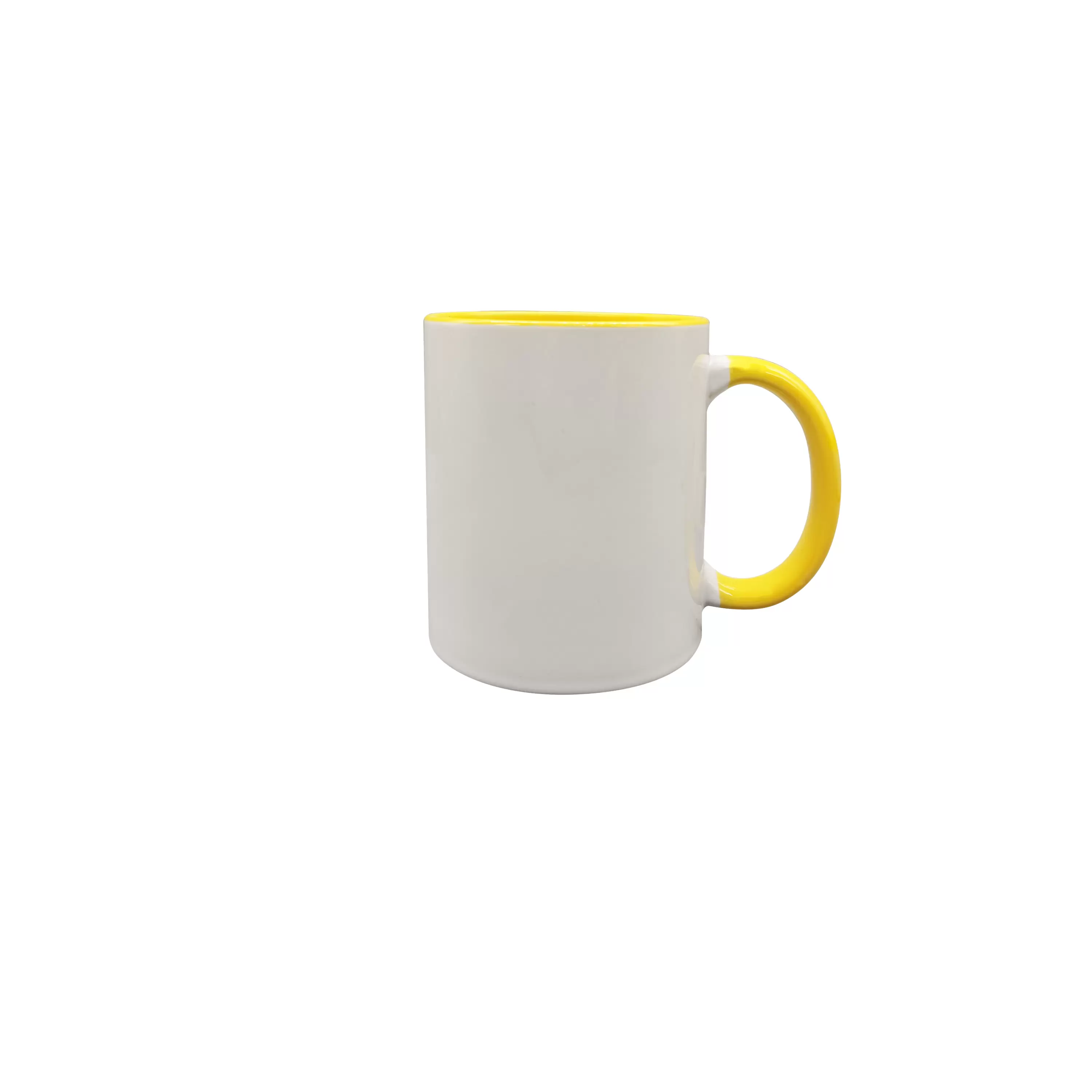 11oz sublimation mug,light blue color in and color handle