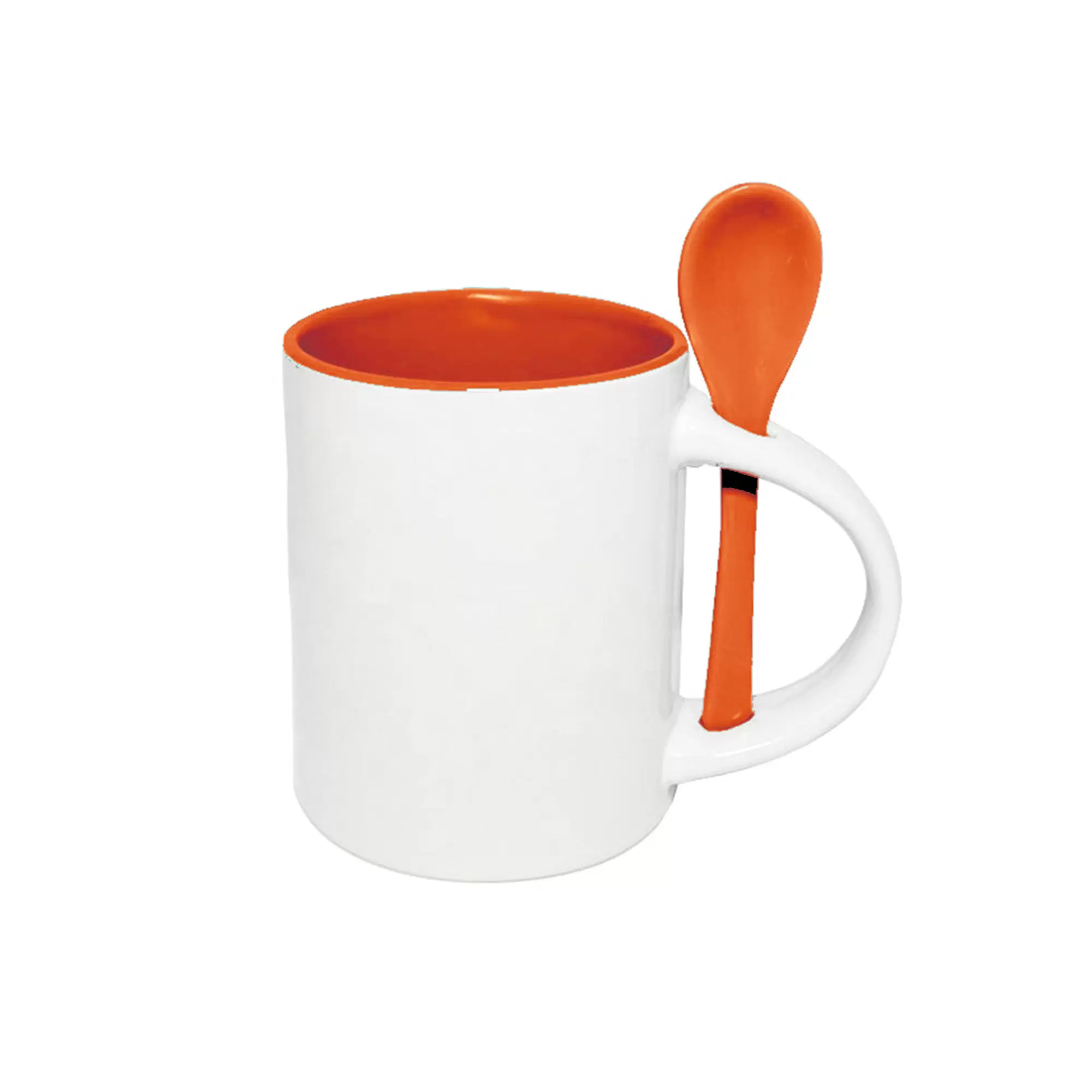 11oz sublimation mug,black color in and black handle