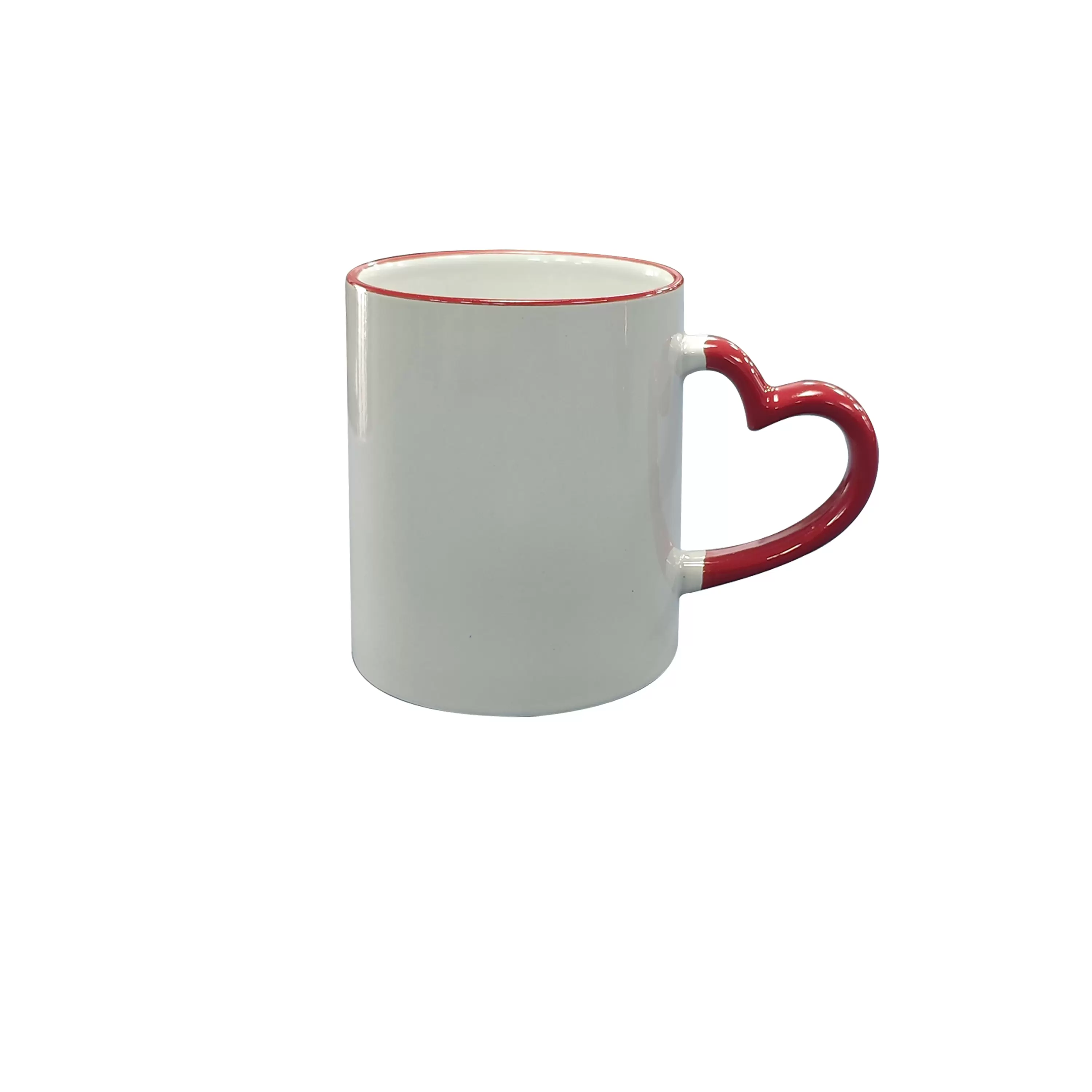 11oz pink Boston mug,outside matte white painted