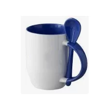 12oz U shape sublimation spoon mug,black