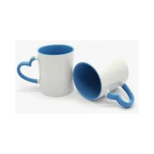 12oz U shape sublimation spoon mug,white