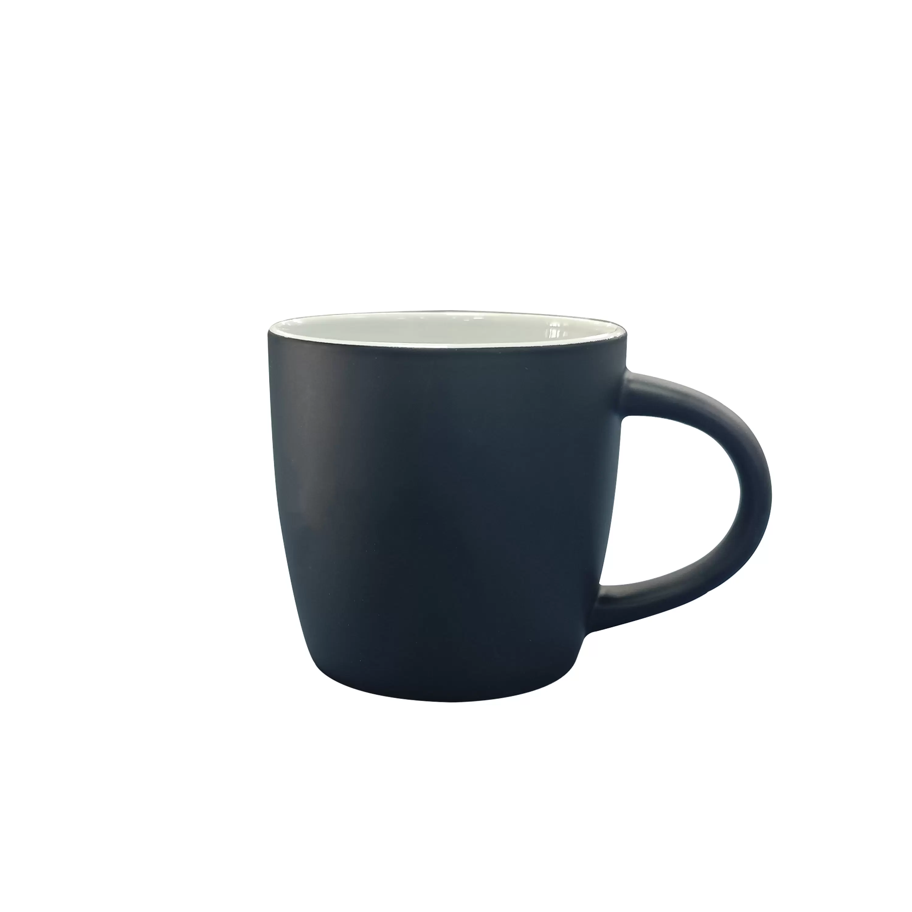 12oz yellow Boston mug,outside matte black painted  for CO2 laser engrave