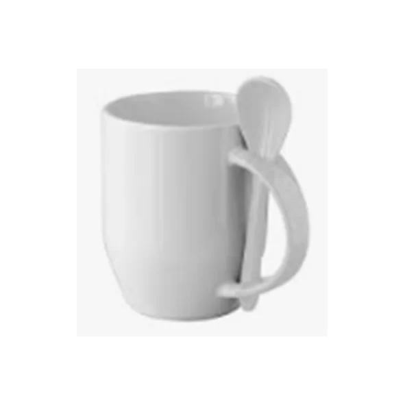 12oz U shape sublimation spoon mug,ocean blue(Pantone2728c)