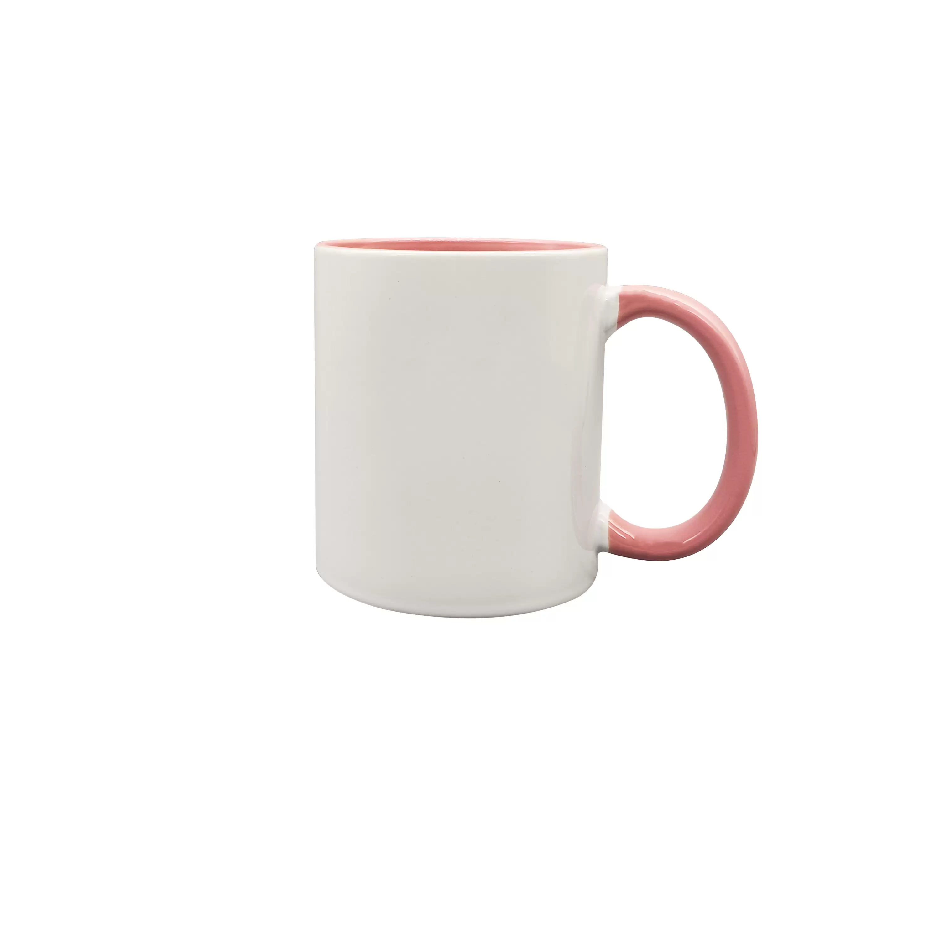 11oz sublimation mug,dark blue color in and color handle