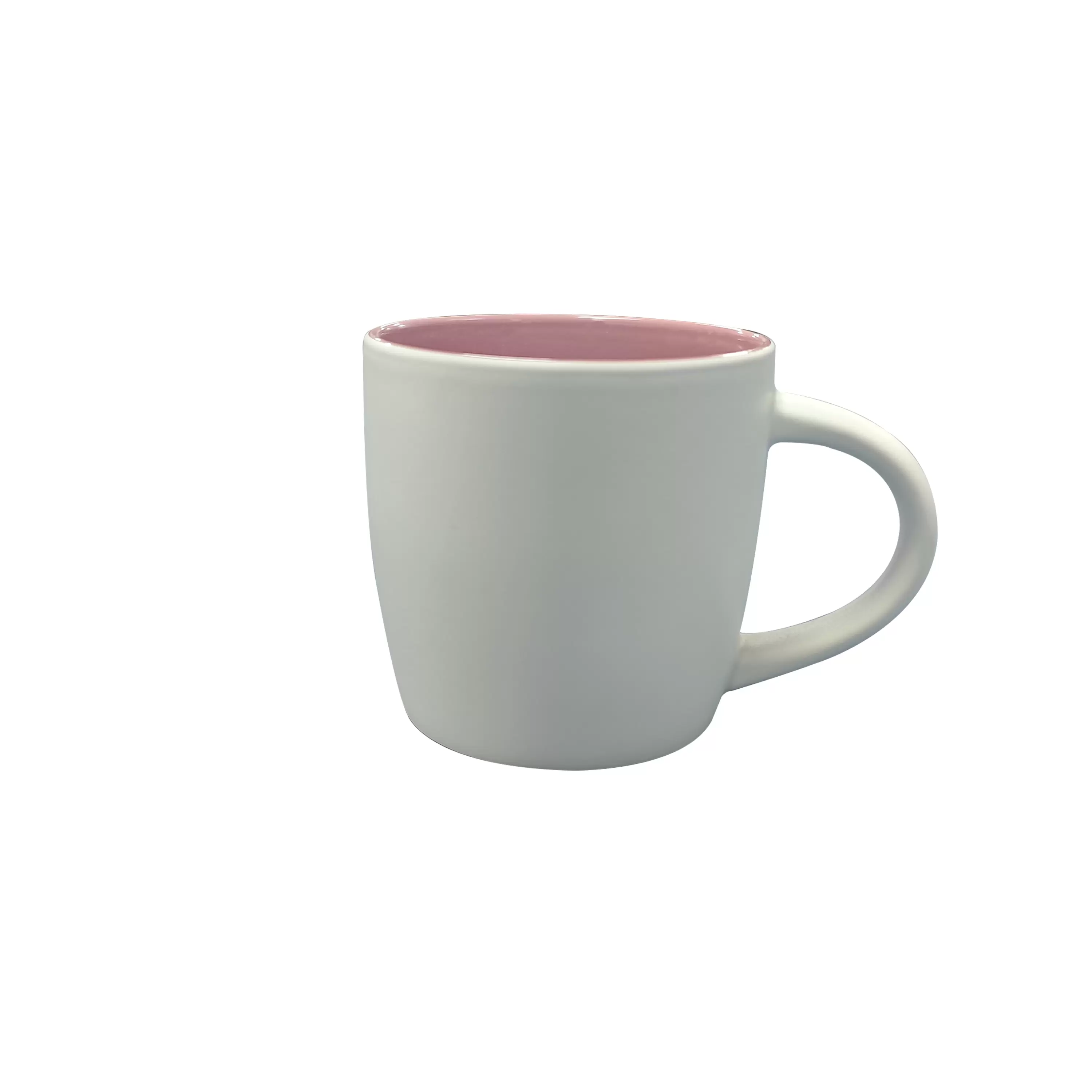 11oz light green Boston mug,,outside matte black painted