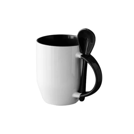 11oz maroon(Pantone7421c) in/white out spoon mug,sublimation