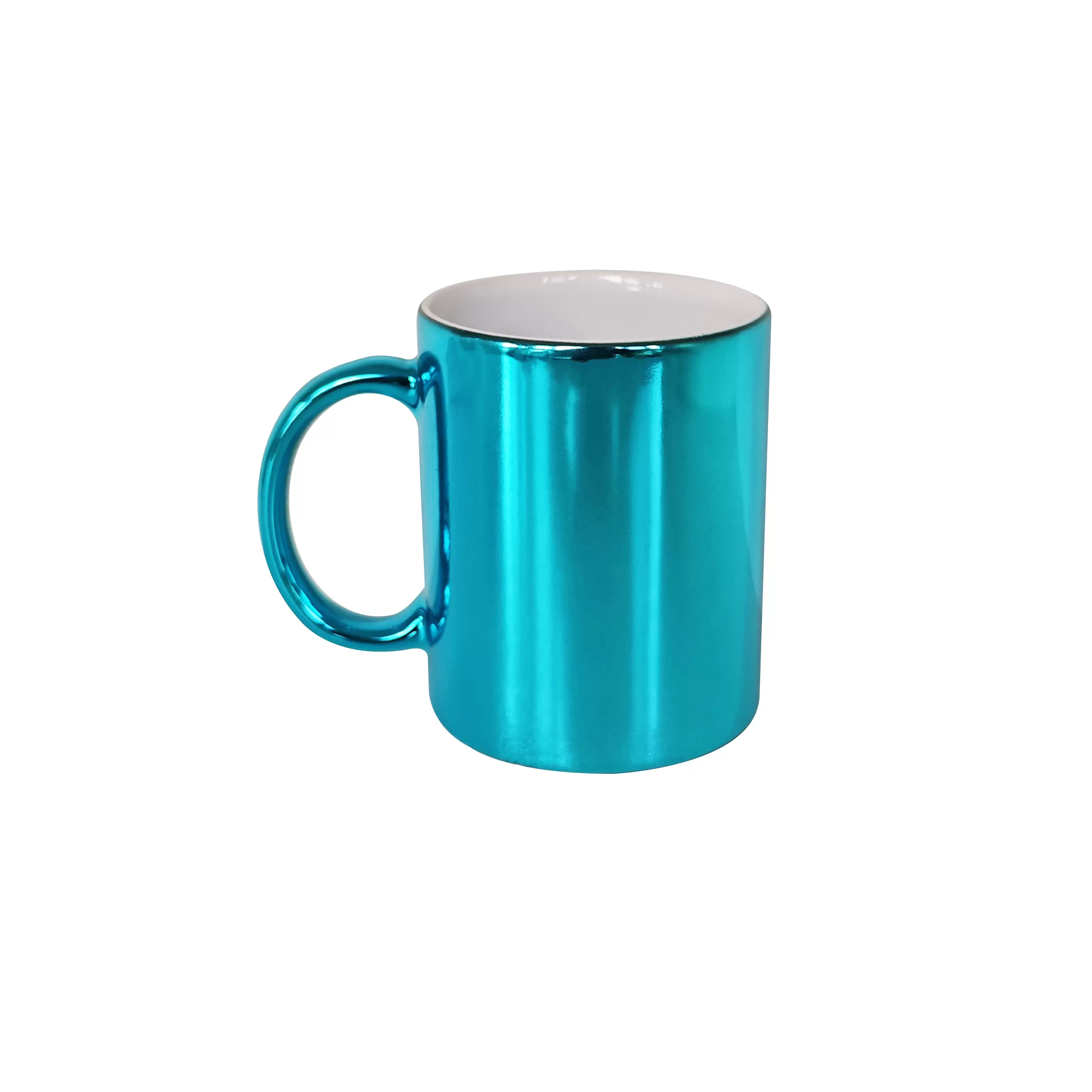 11oz red mug ,outside matte white painted  