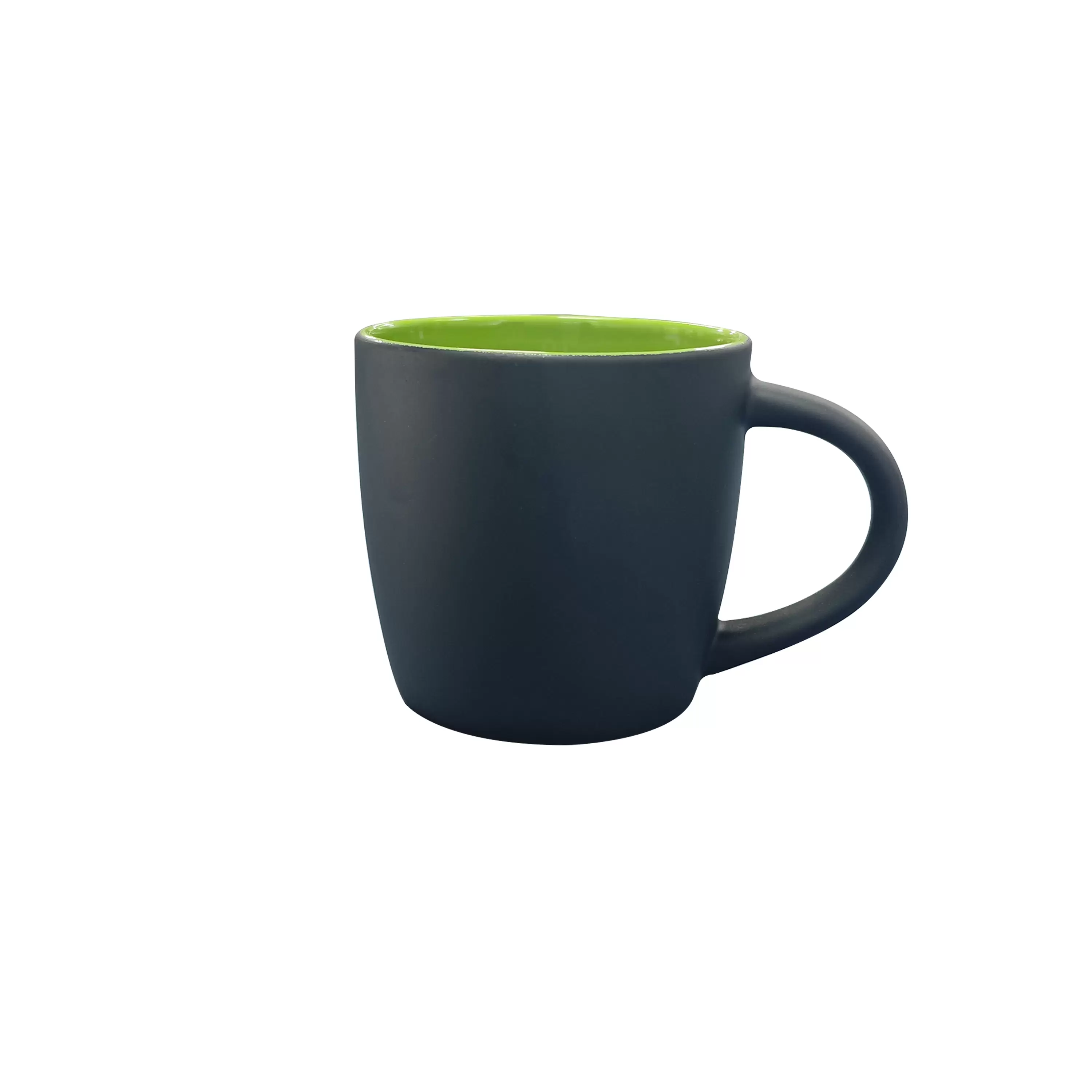 11oz pink Boston mug,outside matte black painted