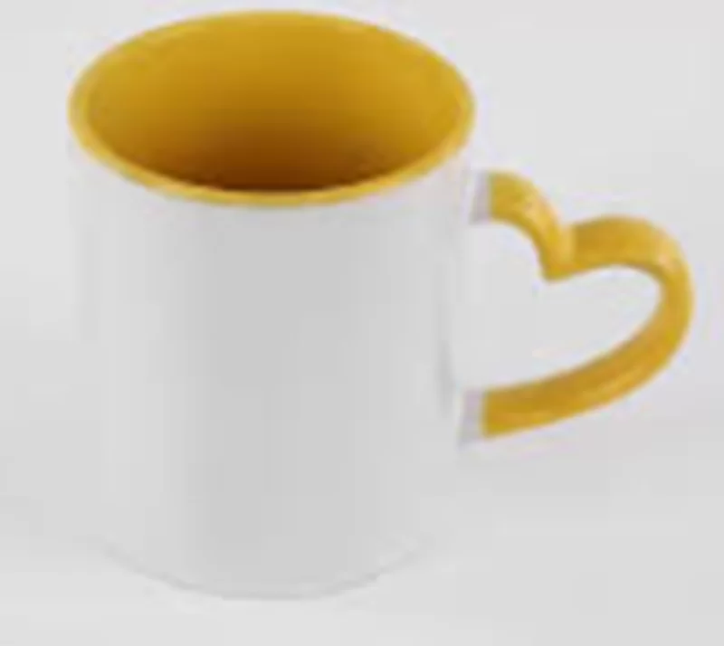 12oz U shape sublimation spoon mug,light green