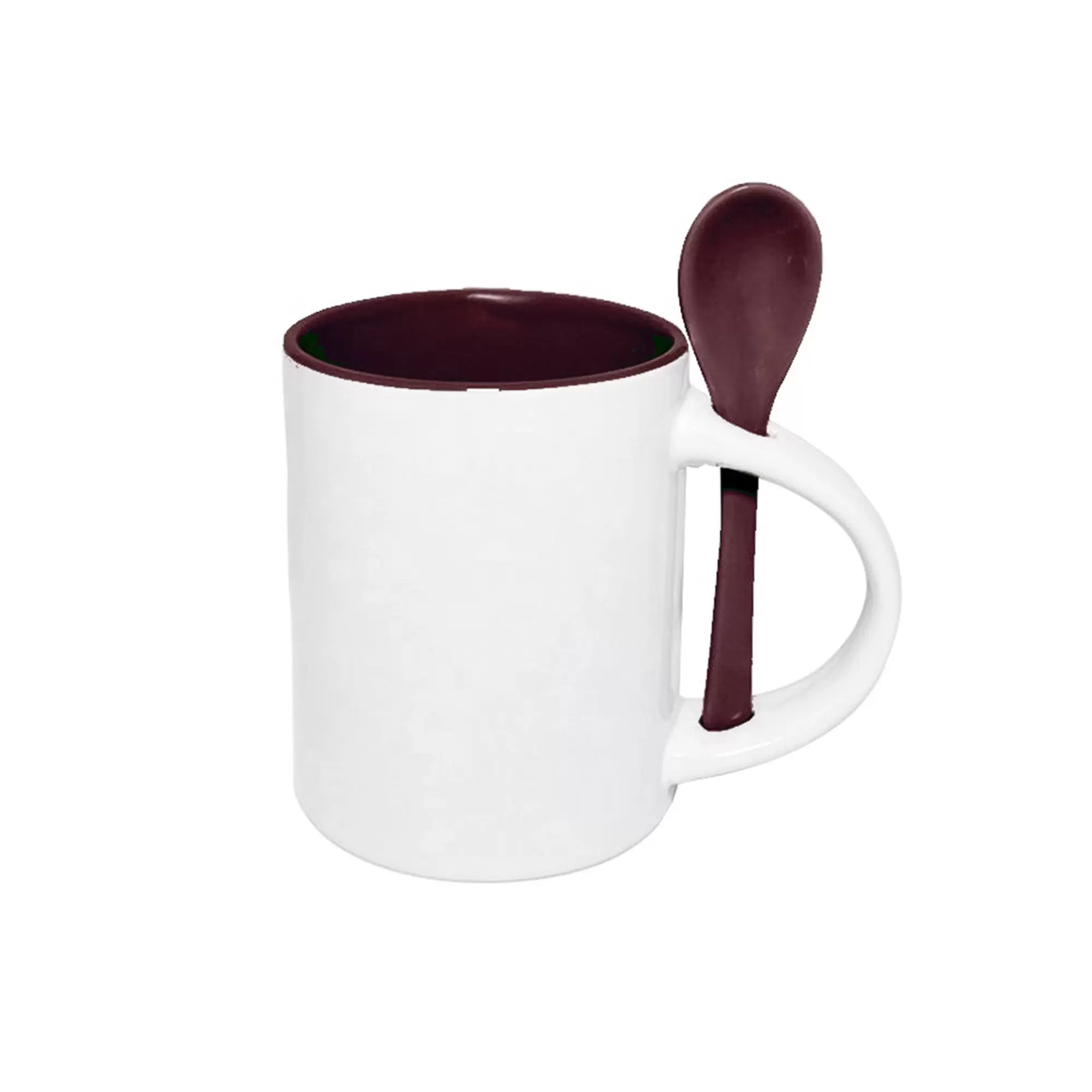 11oz sublimation mug,dark blue in and dark blue handle